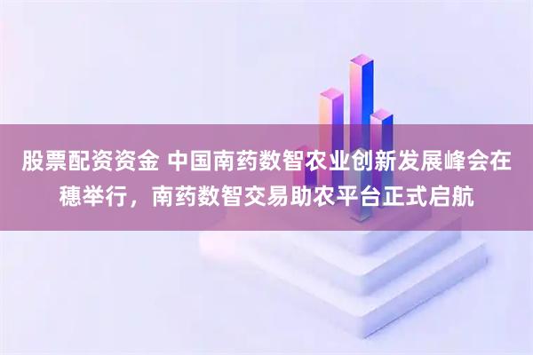 股票配资资金 中国南药数智农业创新发展峰会在穗举行，南药数智交易助农平台正式启航