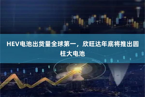 HEV电池出货量全球第一，欣旺达年底将推出圆柱大电池
